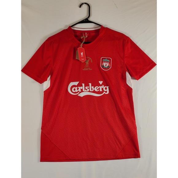 Liverpool FC Other - Liverpool FC European‎ Champions 2005 Istanbul Football Jersey Men's Size M Red